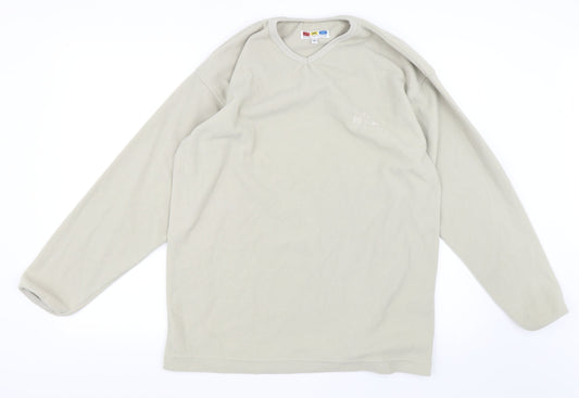 Box Office Womens Beige   Pullover Sweatshirt Size M  - Fleece
