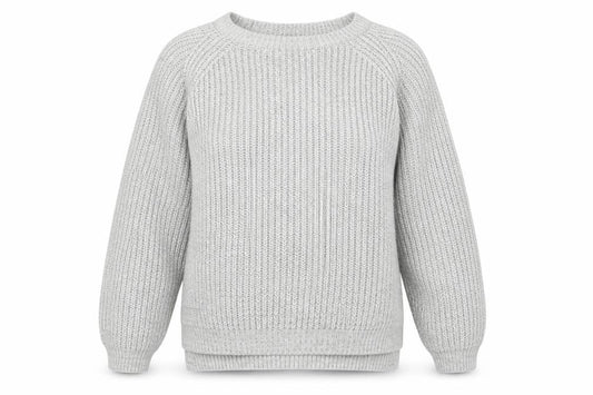 Front view of Atmosphere women’s grey jumper, size UK 12