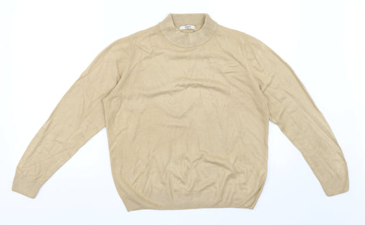 Marks and Spencer Womens Beige   Pullover Jumper Size 14