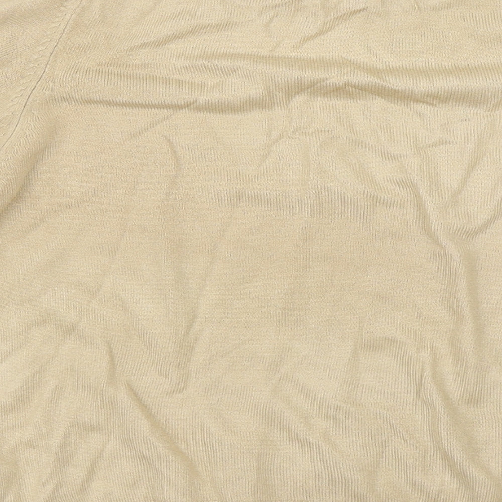 Marks and Spencer Womens Beige   Pullover Jumper Size 14