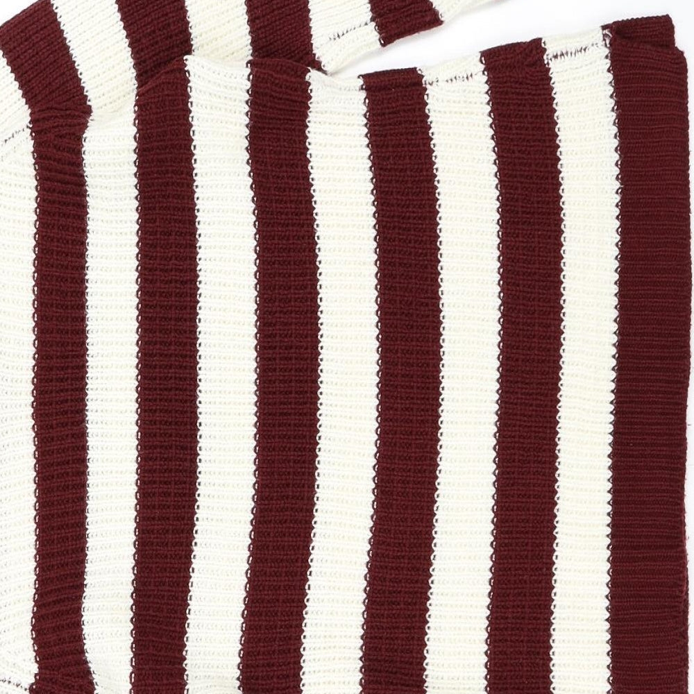 Atmosphere Womens Red Striped  Pullover Jumper Size 12