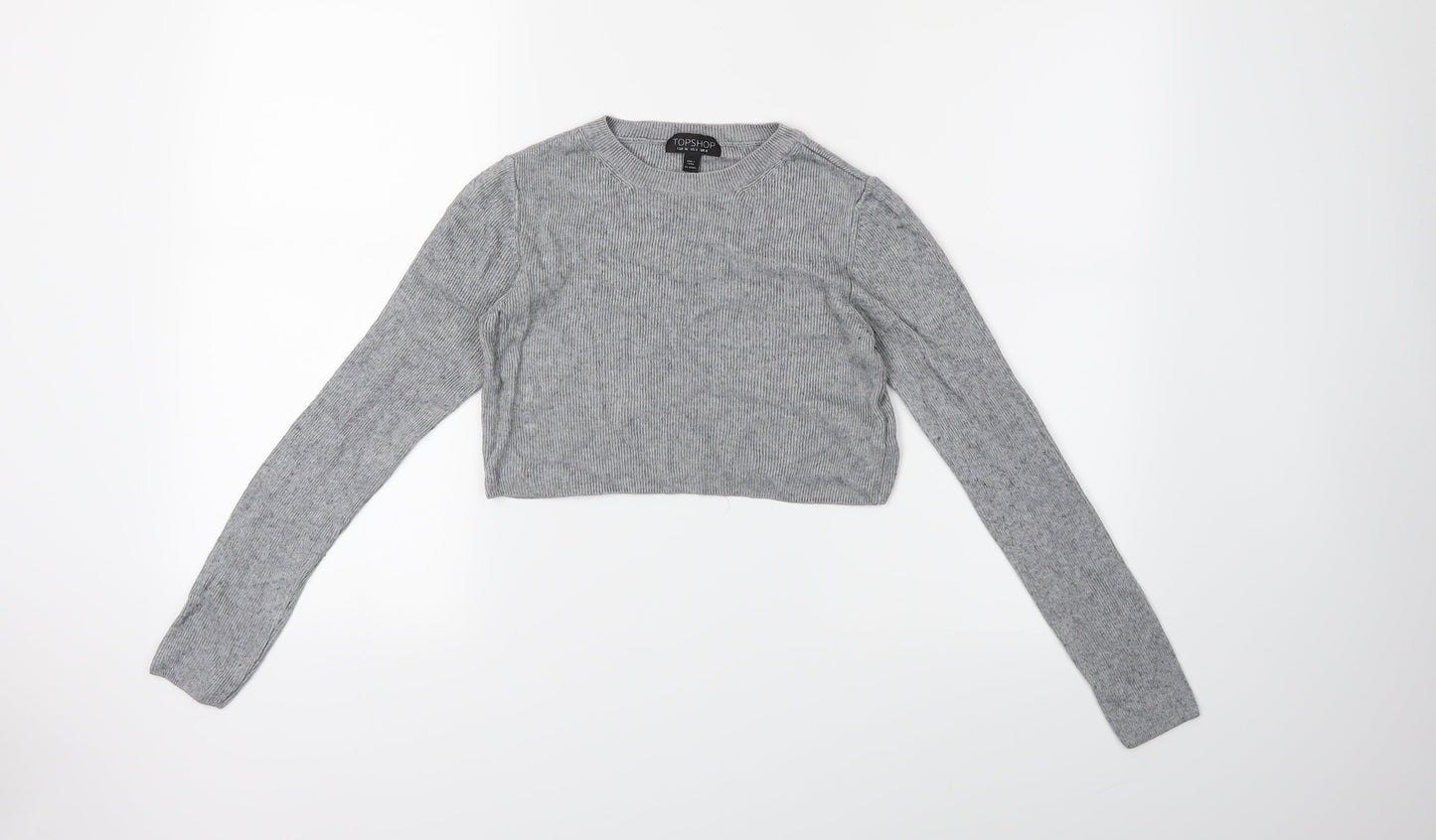 Topshop Womens Grey   Pullover Jumper Size 8