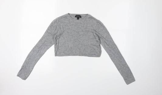 Topshop Womens Grey   Pullover Jumper Size 8