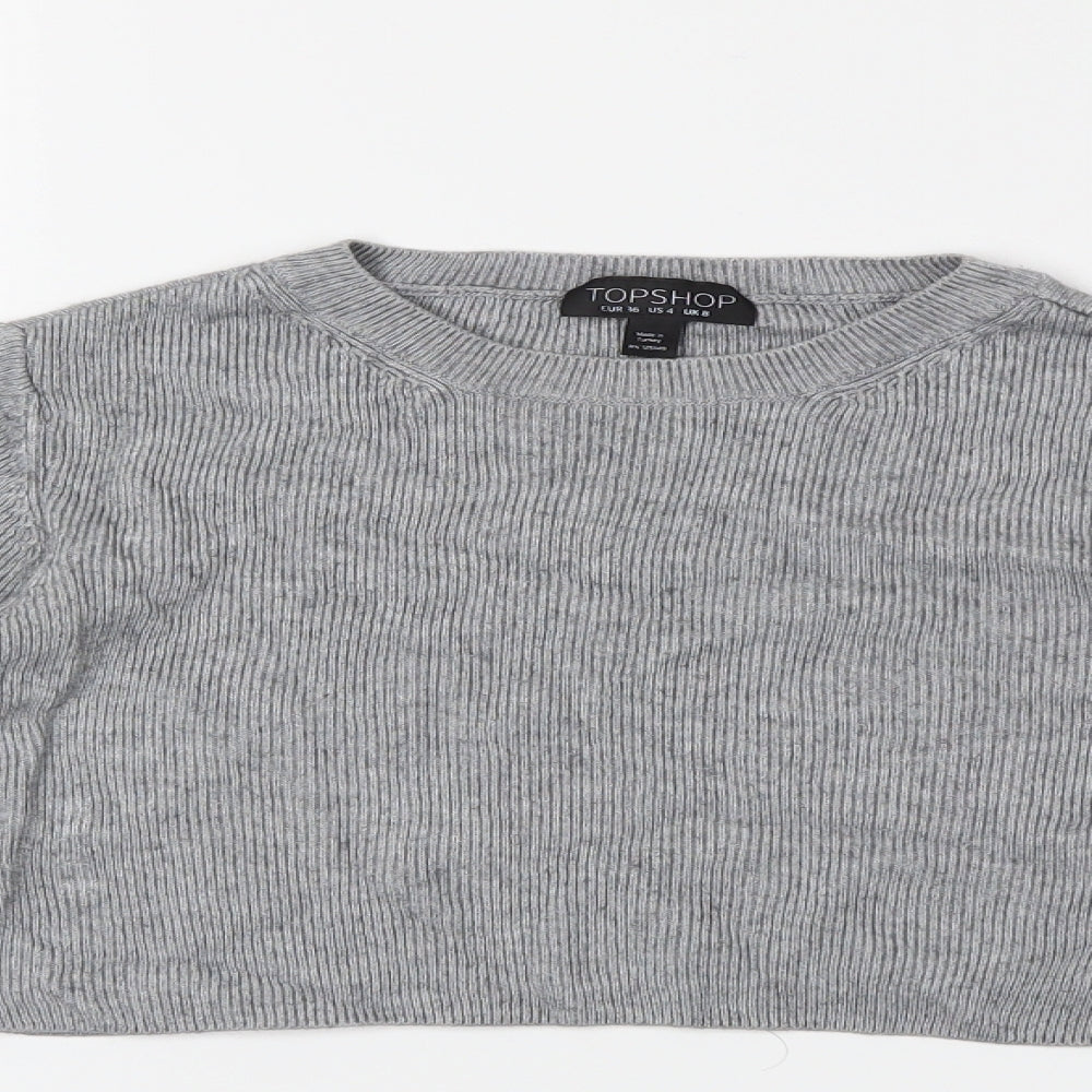 Topshop Womens Grey   Pullover Jumper Size 8