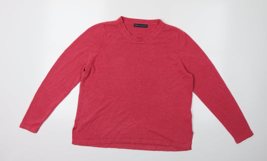 Marks and Spencer Womens Pink  Knit Pullover Jumper Size 14