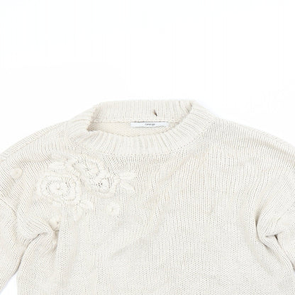 Close-up detail of George women’s beige jumper, size S