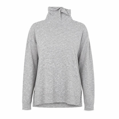 Front view of Warehouse women’s grey jumper, size M