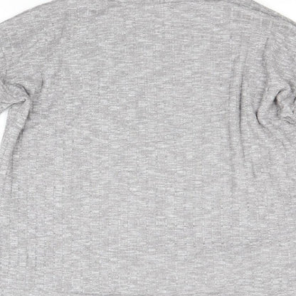 Brand and care label for Warehouse women’s grey jumper, size M