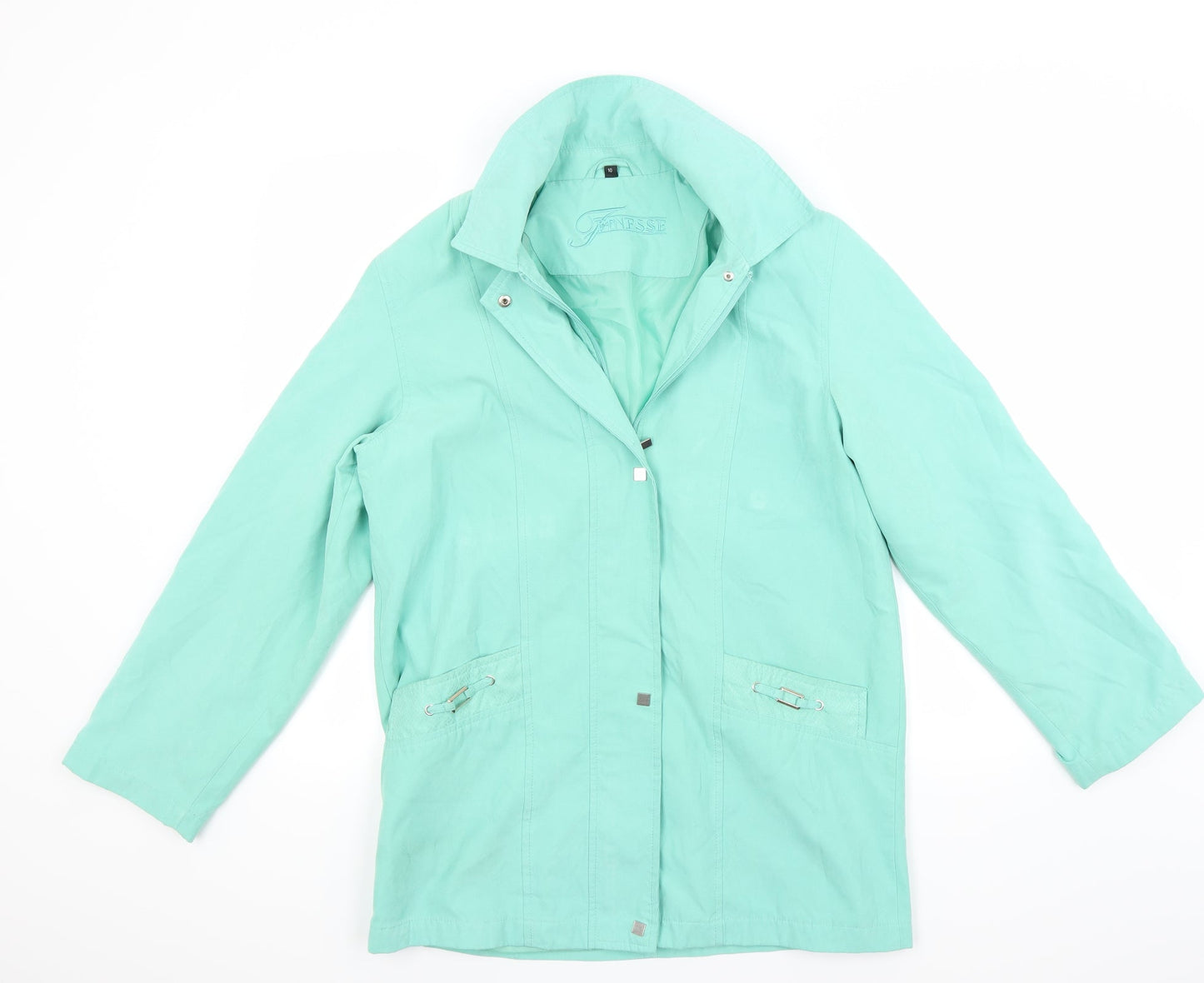 Finesse Womens Green   Jacket Coat Size 10