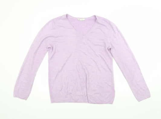 BHS Womens Purple  Rayon Pullover Jumper Size 14