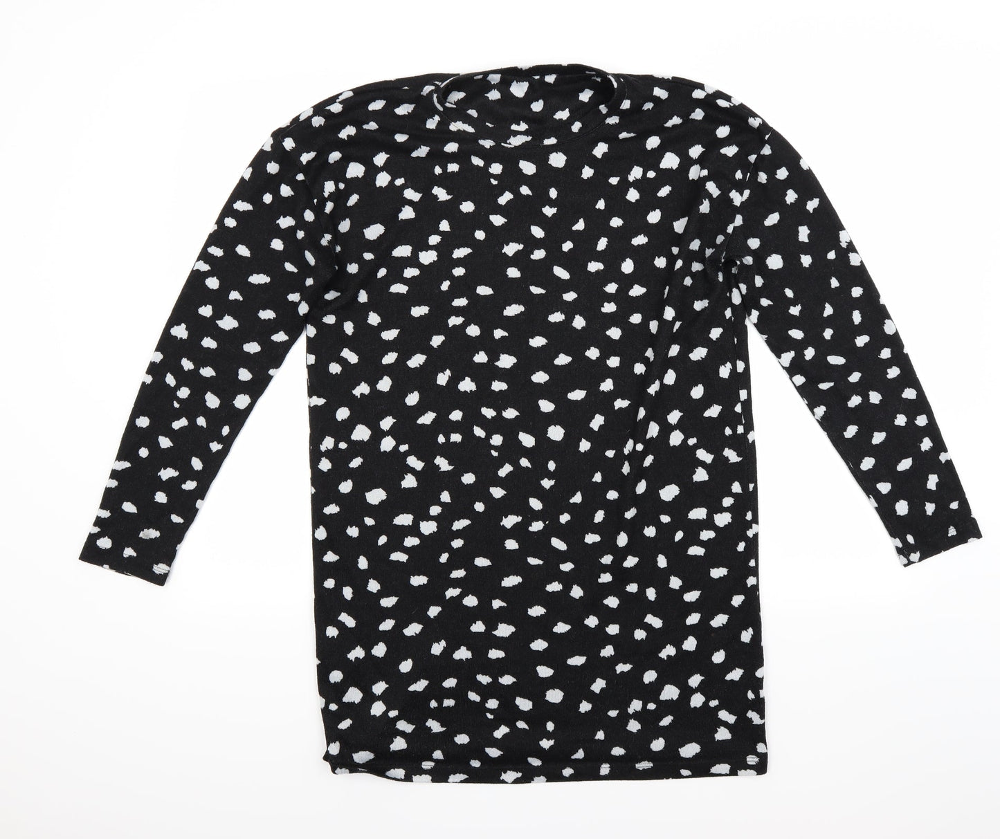 F&F Womens Black Polka Dot  Jumper Dress  Size 12