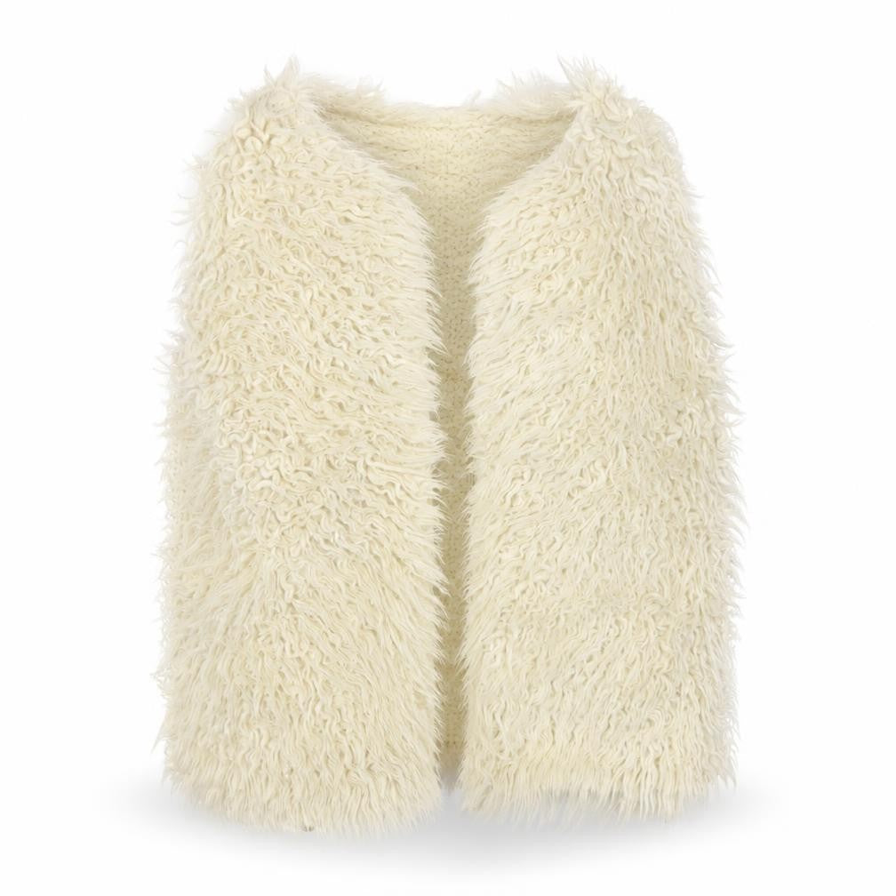 Preworn Girls Beige   Gilet Coat Size 5-6 Years