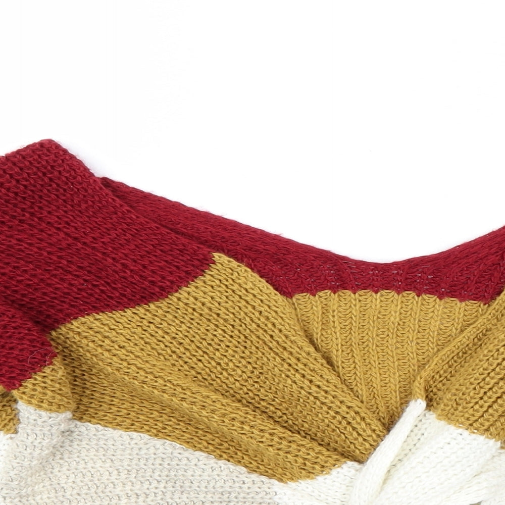 Preworn Womens Multicoloured Striped  Pullover Jumper Size 16