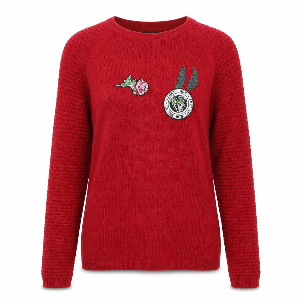 NEXT Womens Red  Knit Pullover Jumper Size 6