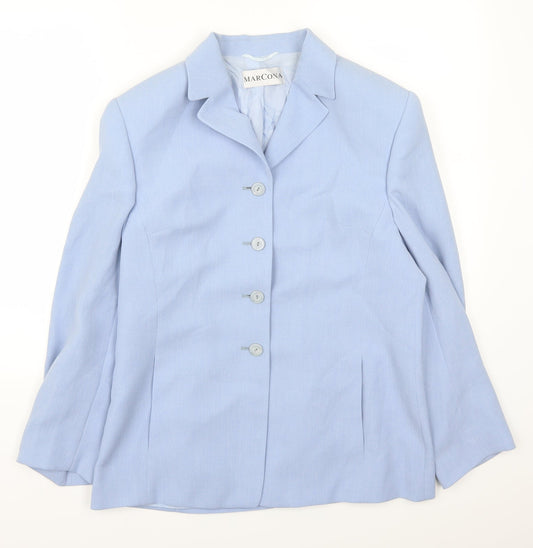 Marcona Womens Blue   Jacket Suit Jacket Size 12