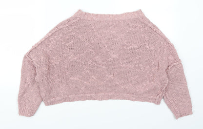 Back view of Next women’s pink jumper, size UK 12