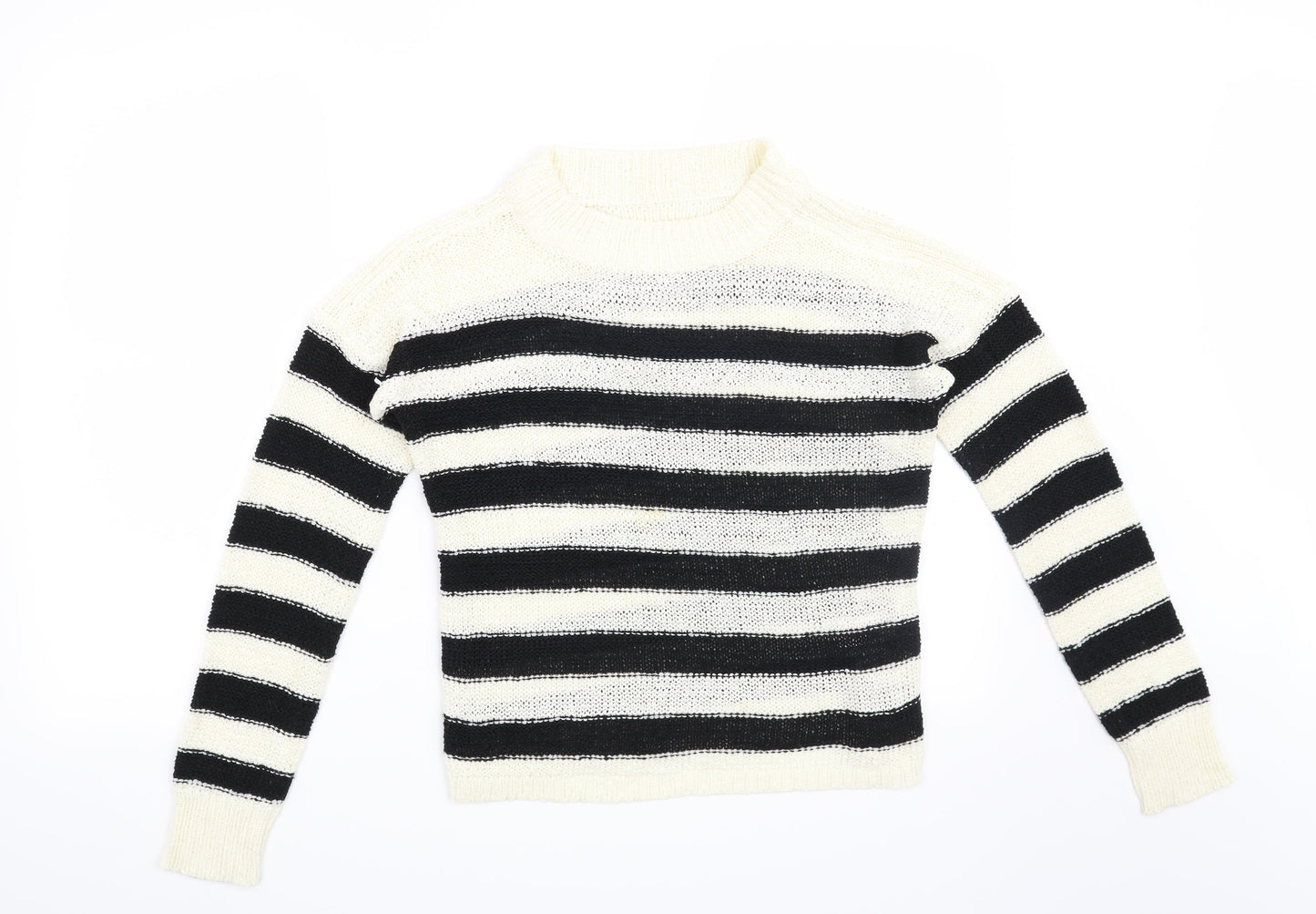 Atmosphere Womens Beige Striped  Pullover Jumper Size 10