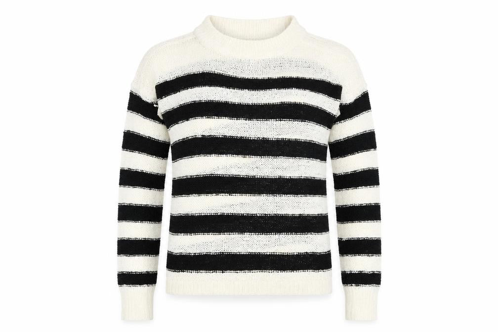 Atmosphere Womens Beige Striped  Pullover Jumper Size 10