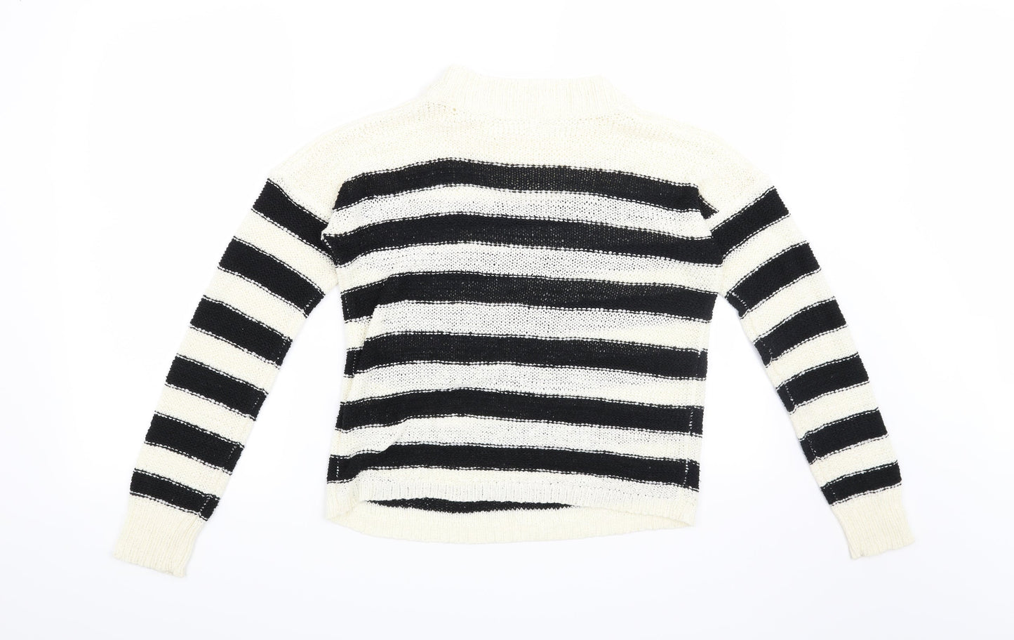 Atmosphere Womens Beige Striped  Pullover Jumper Size 10