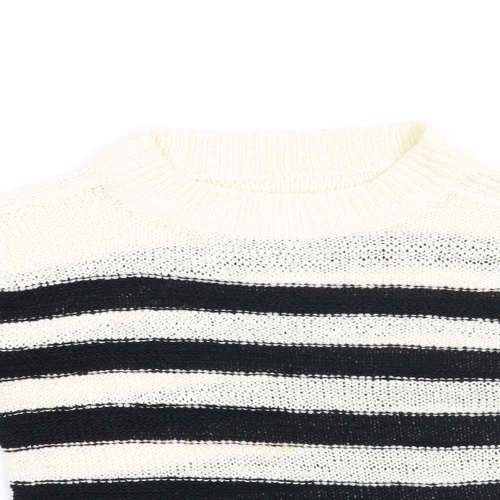 Atmosphere Womens Beige Striped  Pullover Jumper Size 10