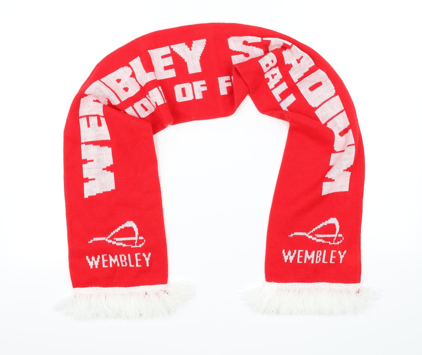 wembely home of football  Red   Scarf  Size Regular