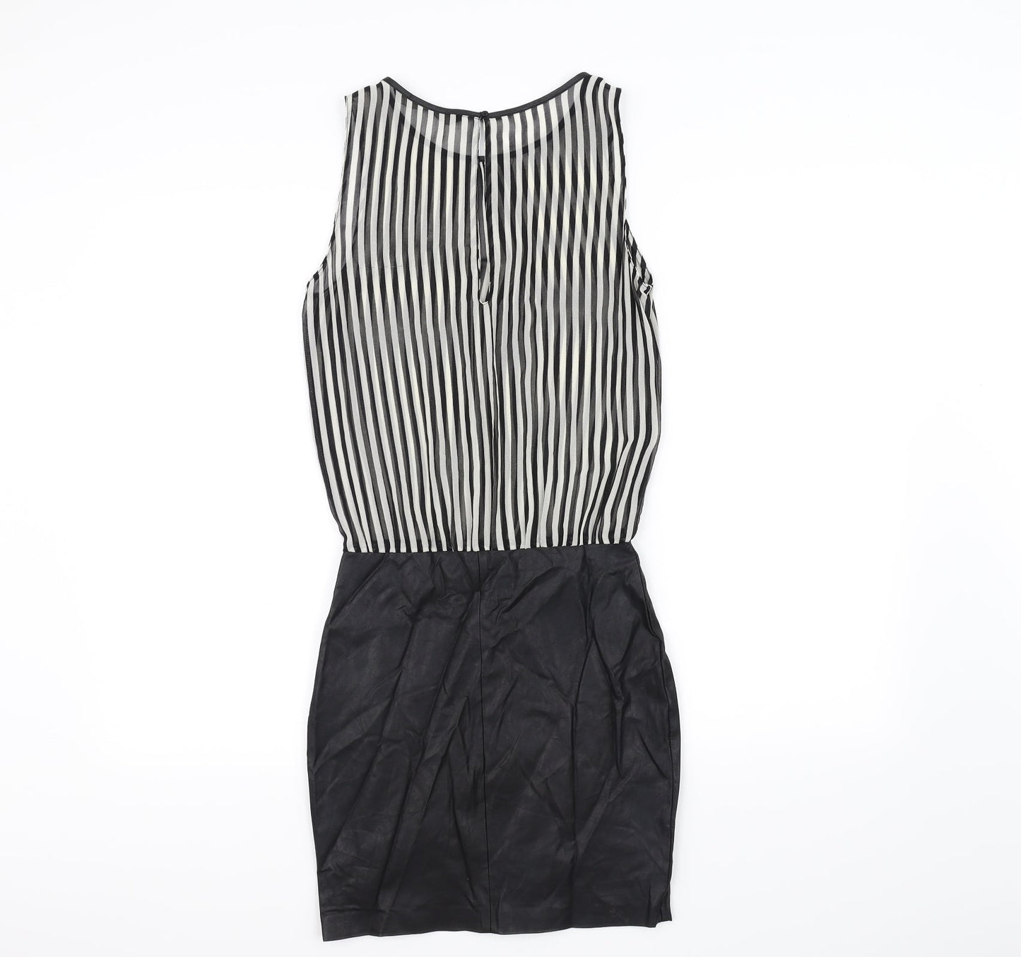 Trafaluc Womens White Striped  A-Line  Size 4