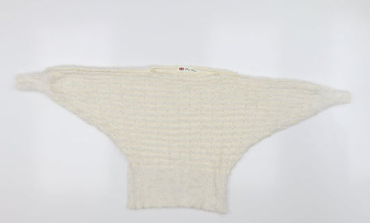 tiffany bling  Womens White   Pullover Jumper Size S