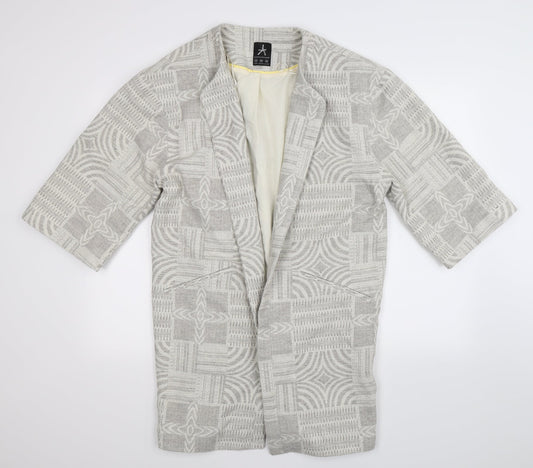 Atmosphere Womens Multicoloured Geometric  Jacket Coat Size 12