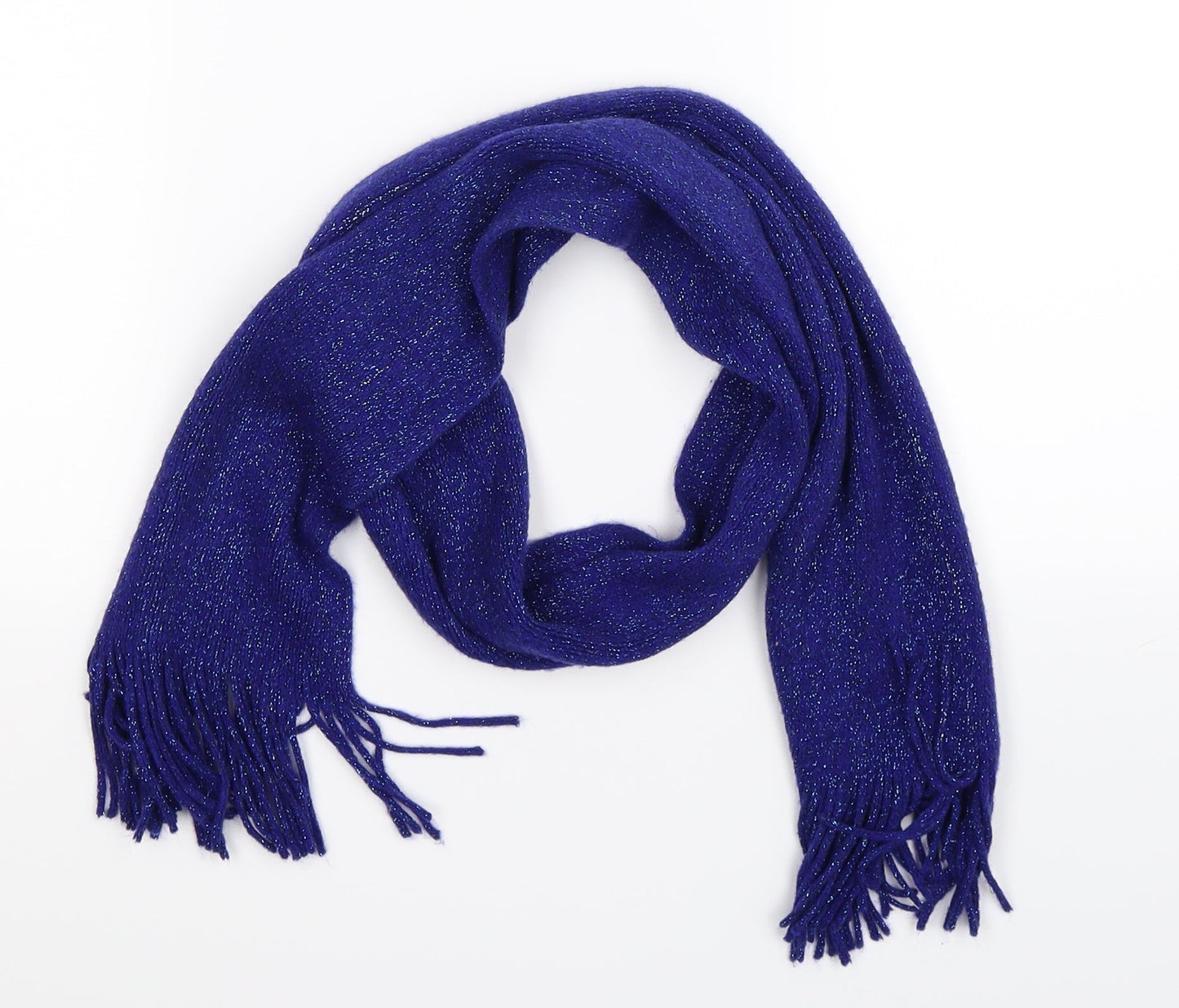 Preworn Womens Blue  Knit  Scarf