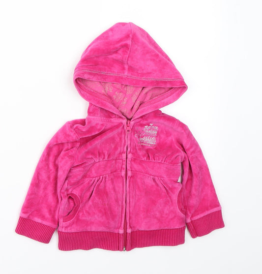 George  Girls Pink   Basic Jacket Jacket Size 9-12 Months