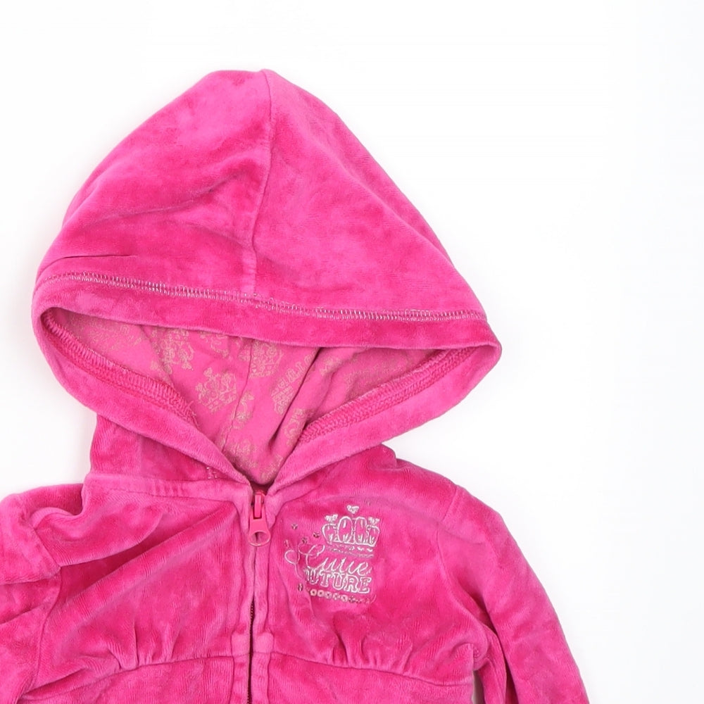 George  Girls Pink   Basic Jacket Jacket Size 9-12 Months