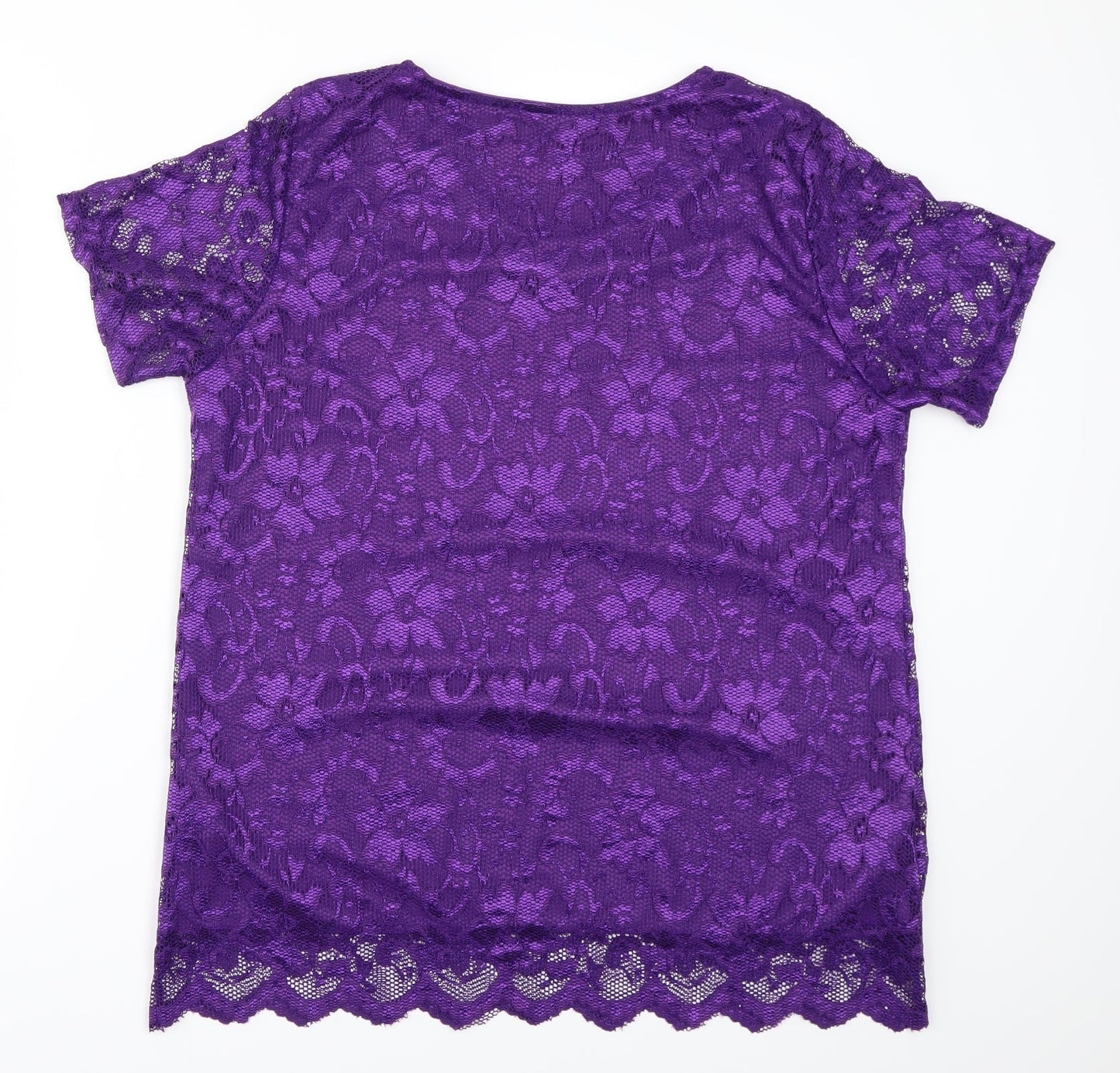 Nouvelle Womens Purple   Basic Blouse Size 16
