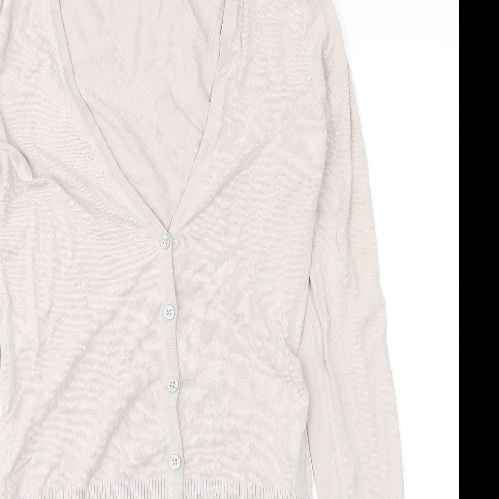 H&M Womens Grey   Basic Blouse Size 6