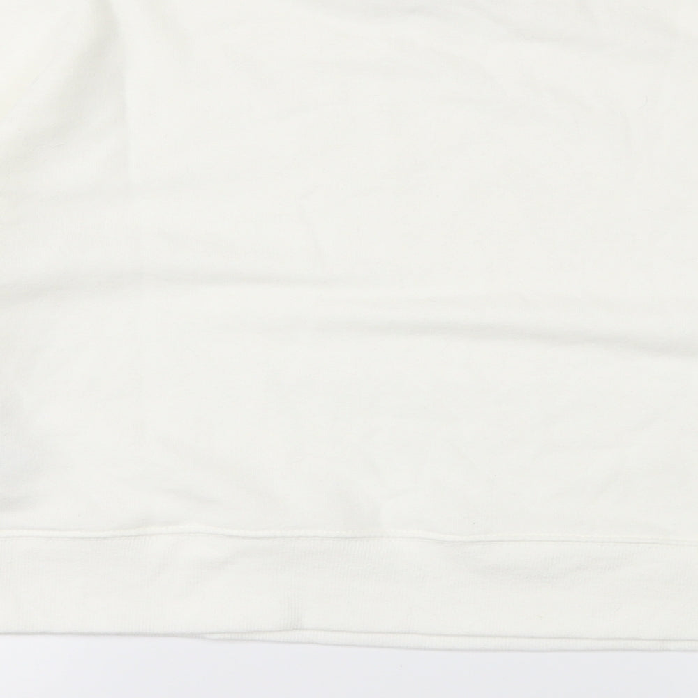 Pull&Bear Womens White   Pullover Jumper Size M