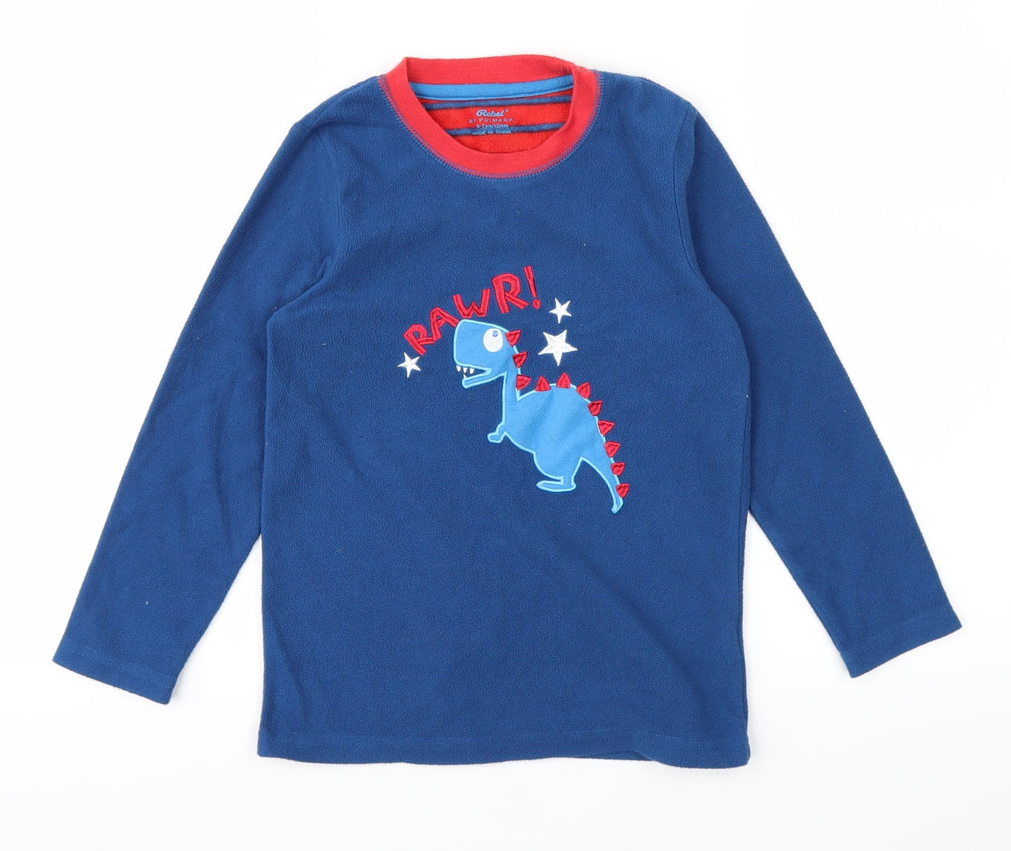 Primark Boys Beige   Basic T-Shirt Size 6-7 Years  - DINOSAUR