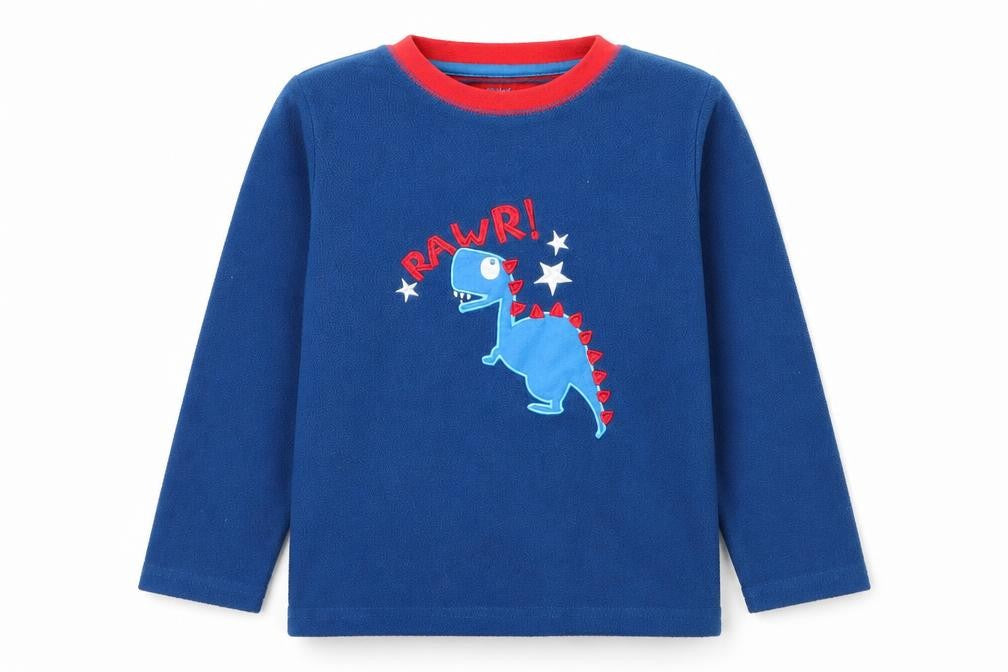 Primark Boys Beige   Basic T-Shirt Size 6-7 Years  - DINOSAUR