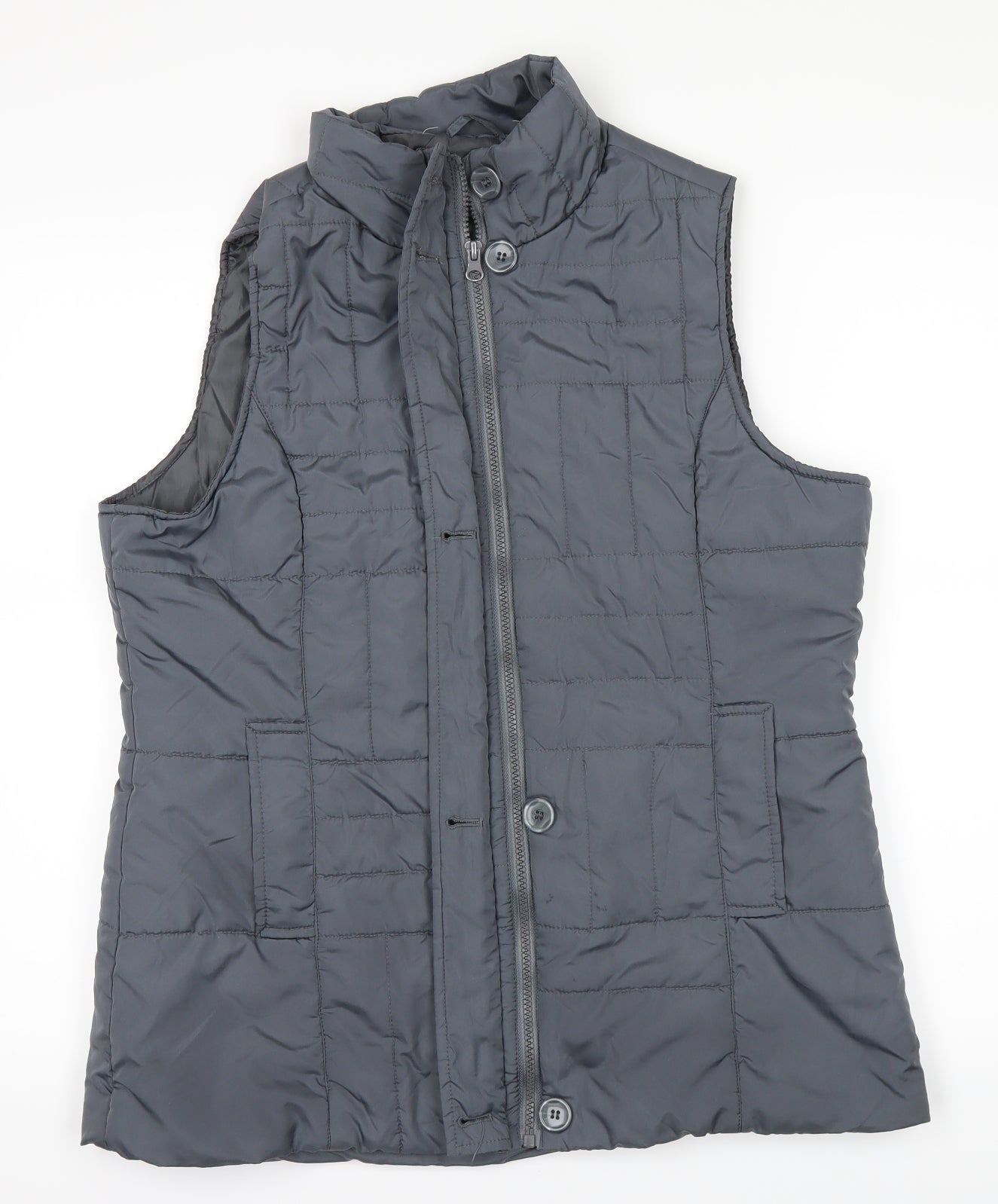 fabrizio Womens Blue   Puffer Jacket Waistcoat Size M