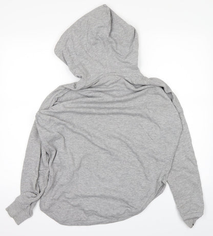 Back view of Urban Classics women’s grey pullover hoodie, size S
