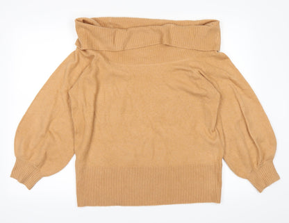 Additional front view of River Island women’s orange jumper, size L