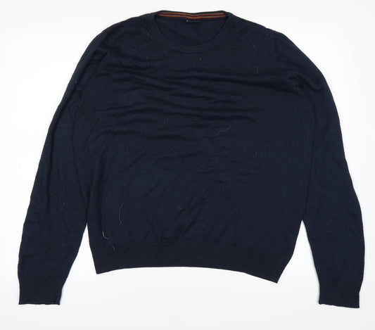 defraco Mens Blue   Basic T-Shirt Size L