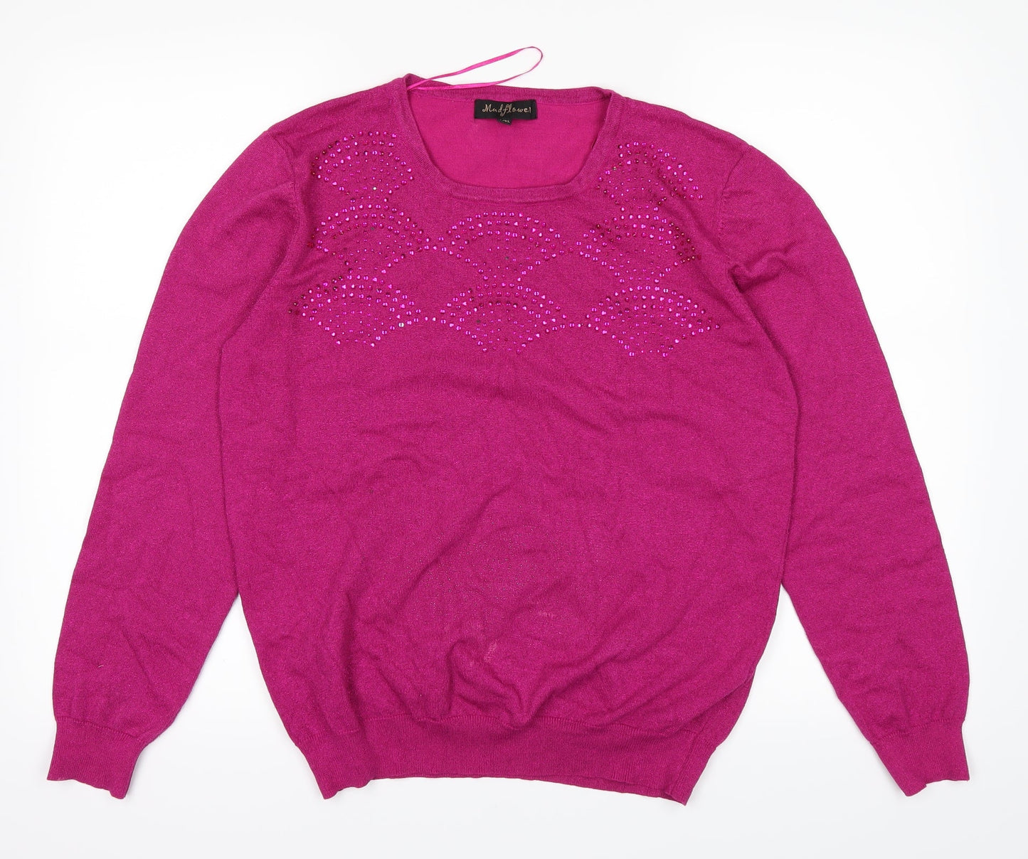 Mudflower Womens Pink   Basic T-Shirt Size L