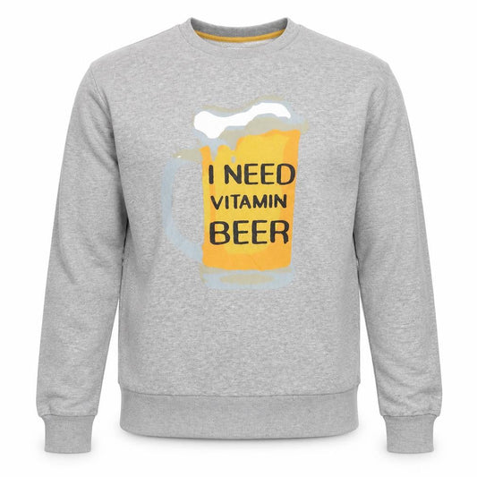 Front view of Pep&Co men’s grey jumper, size L