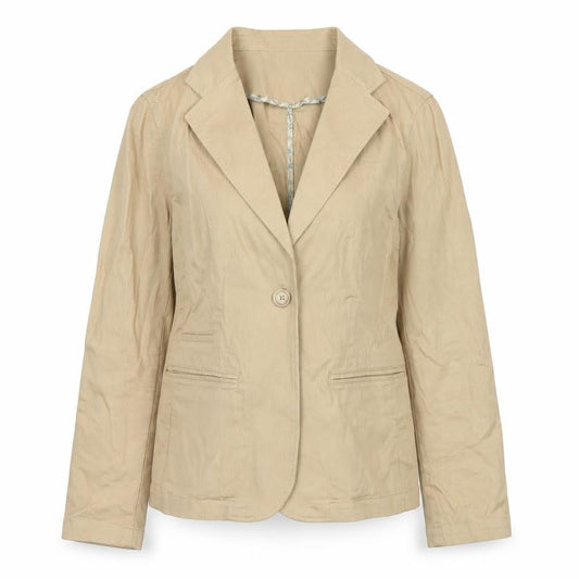 Front view of Gap women’s beige jacket, size UK 4