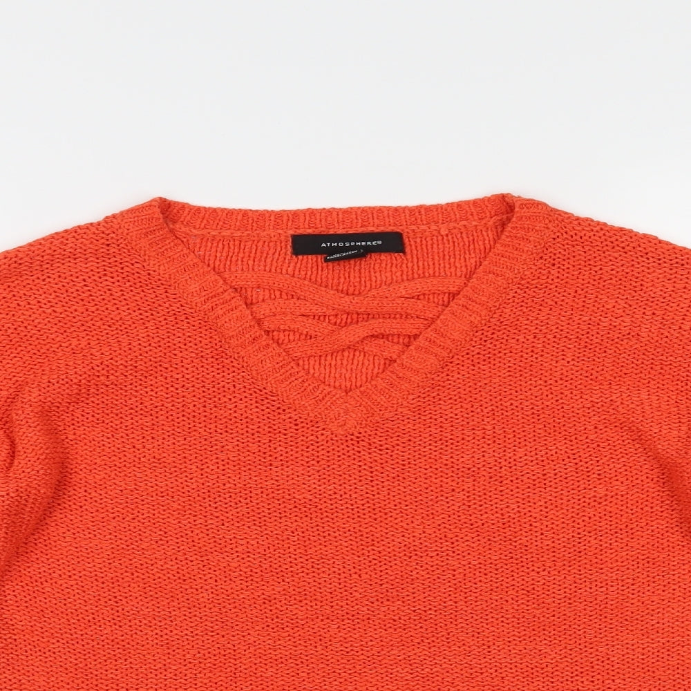 Atmosphere Womens Orange   Pullover Jumper Size 6