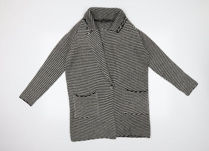 Additional front view of George women’s black cardigan jumper, size UK 8