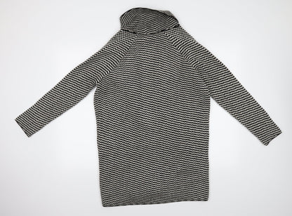 Back view of George women’s black cardigan jumper, size UK 8
