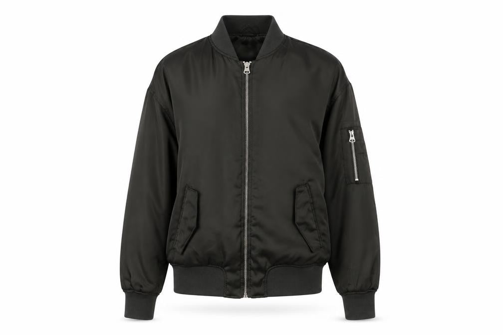 H&M Womens Green   Bomber Jacket Coat Size 6