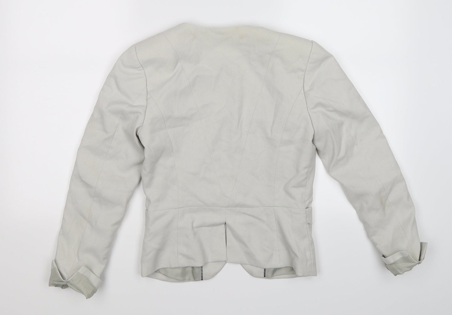 H&M Womens Beige   Jacket Blazer Size 6