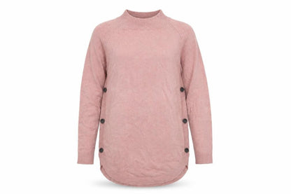 Front view of Next women’s pink jumper, size UK 4