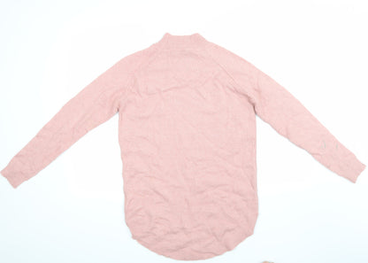 Back view of Next women’s pink jumper, size UK 4